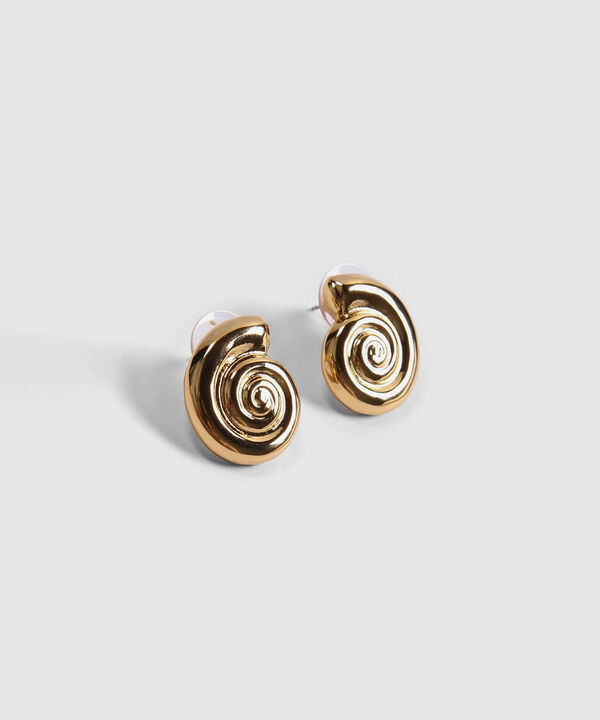 Aretes en Espiral Dorados image number null