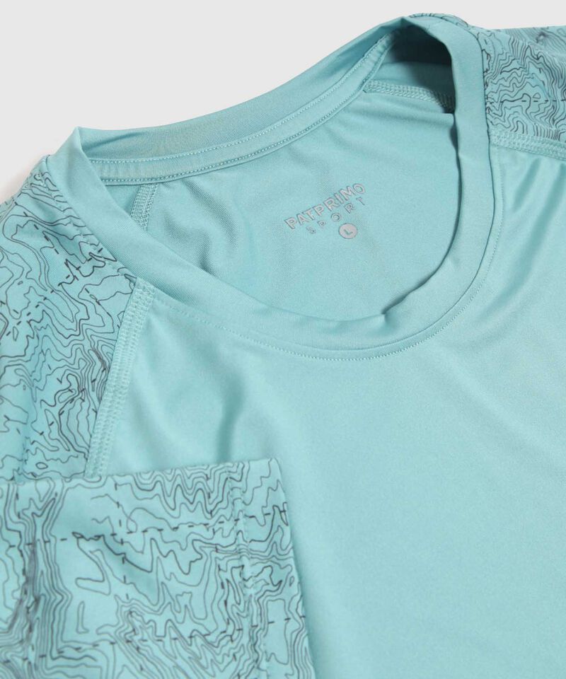 Camiseta Deportiva Con Detalle En Mangas 