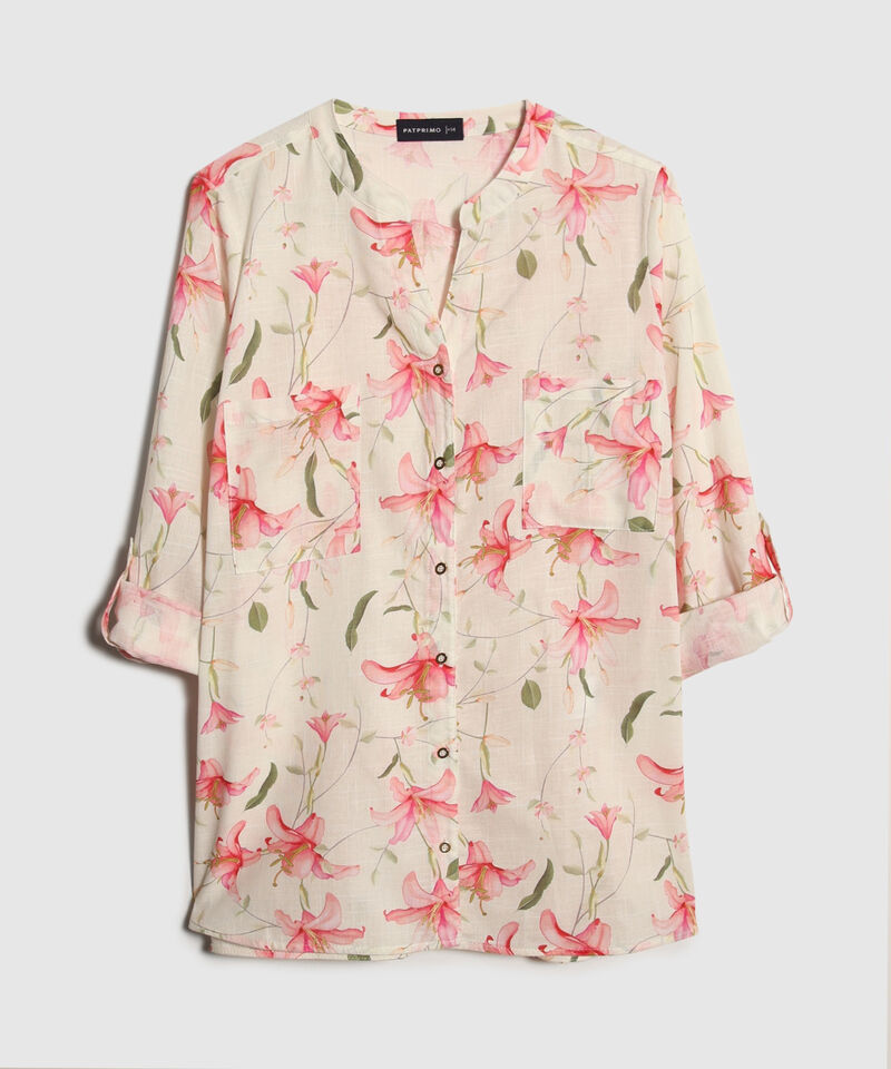 Blusa Manga 3/4  Estampada