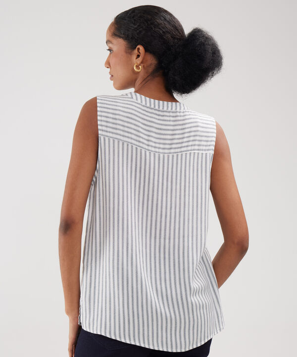Blusa Manga Sisa Cuello Neru Estampada