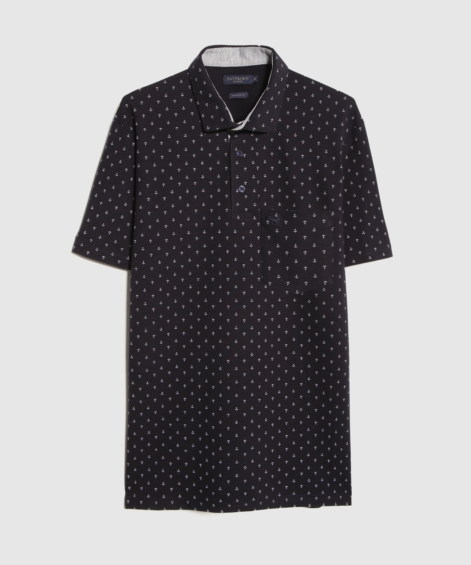 Polo Cuello Maquina Estampada