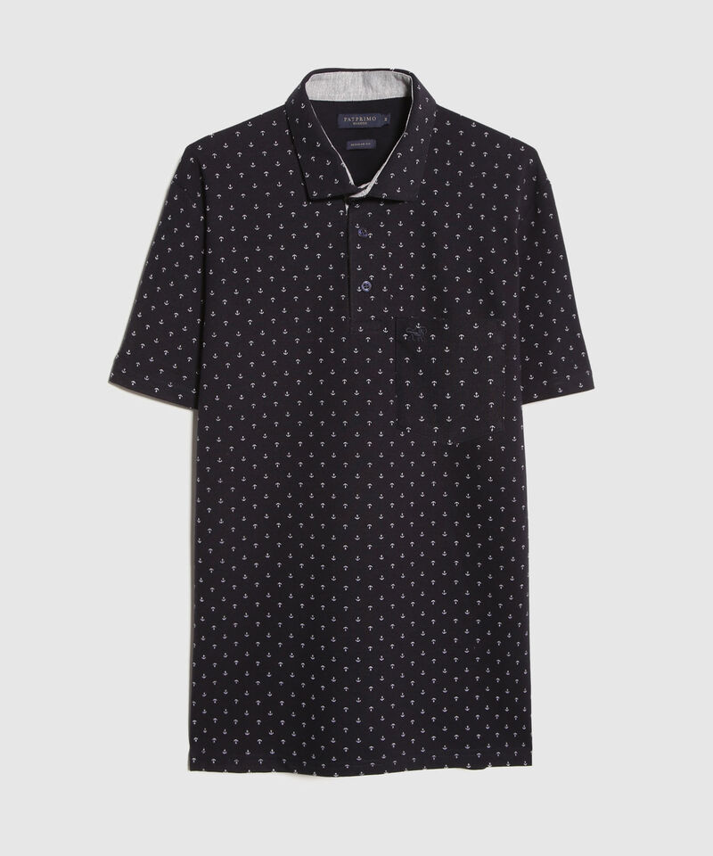 Polo Cuello Maquina Estampada