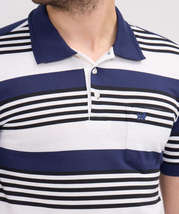 Polo Preteñida Cuello Y Puños Tejidos Con Bolsillo image number null