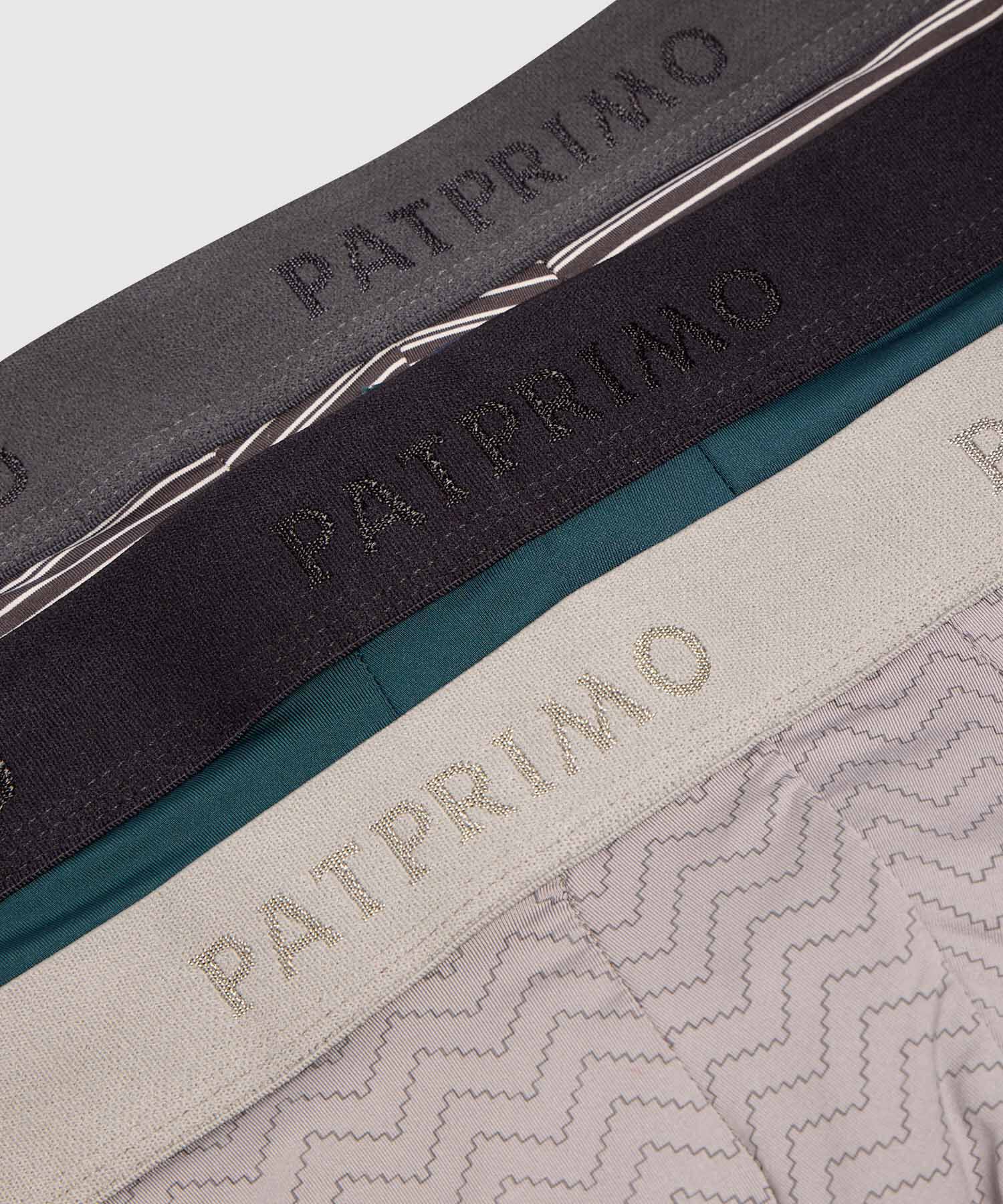 Set x3 B&oacute;xers Medio con Detalles para Hombre