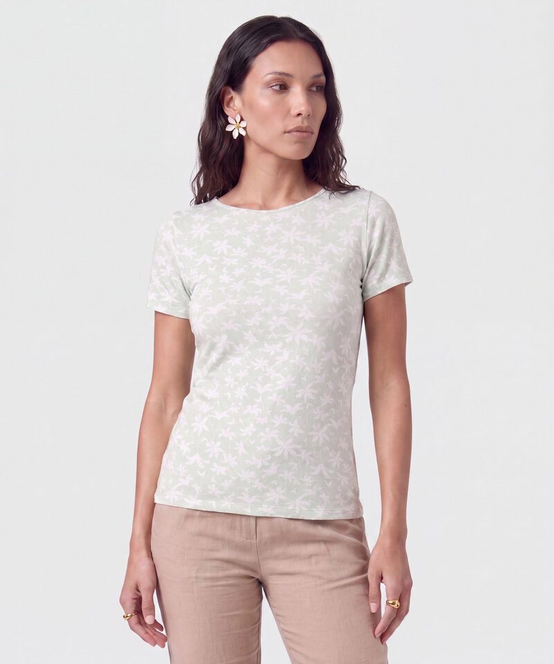 Camiseta manga corta estampada