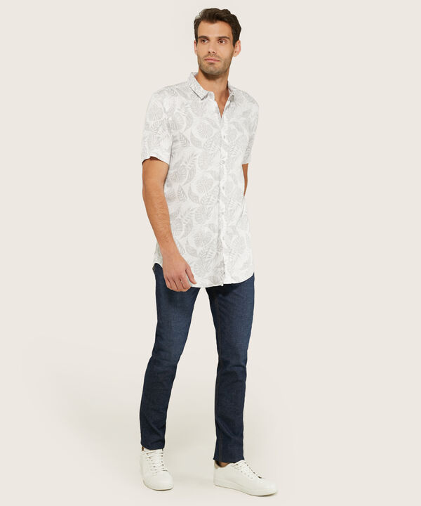 Camisa Estampado de Hojas