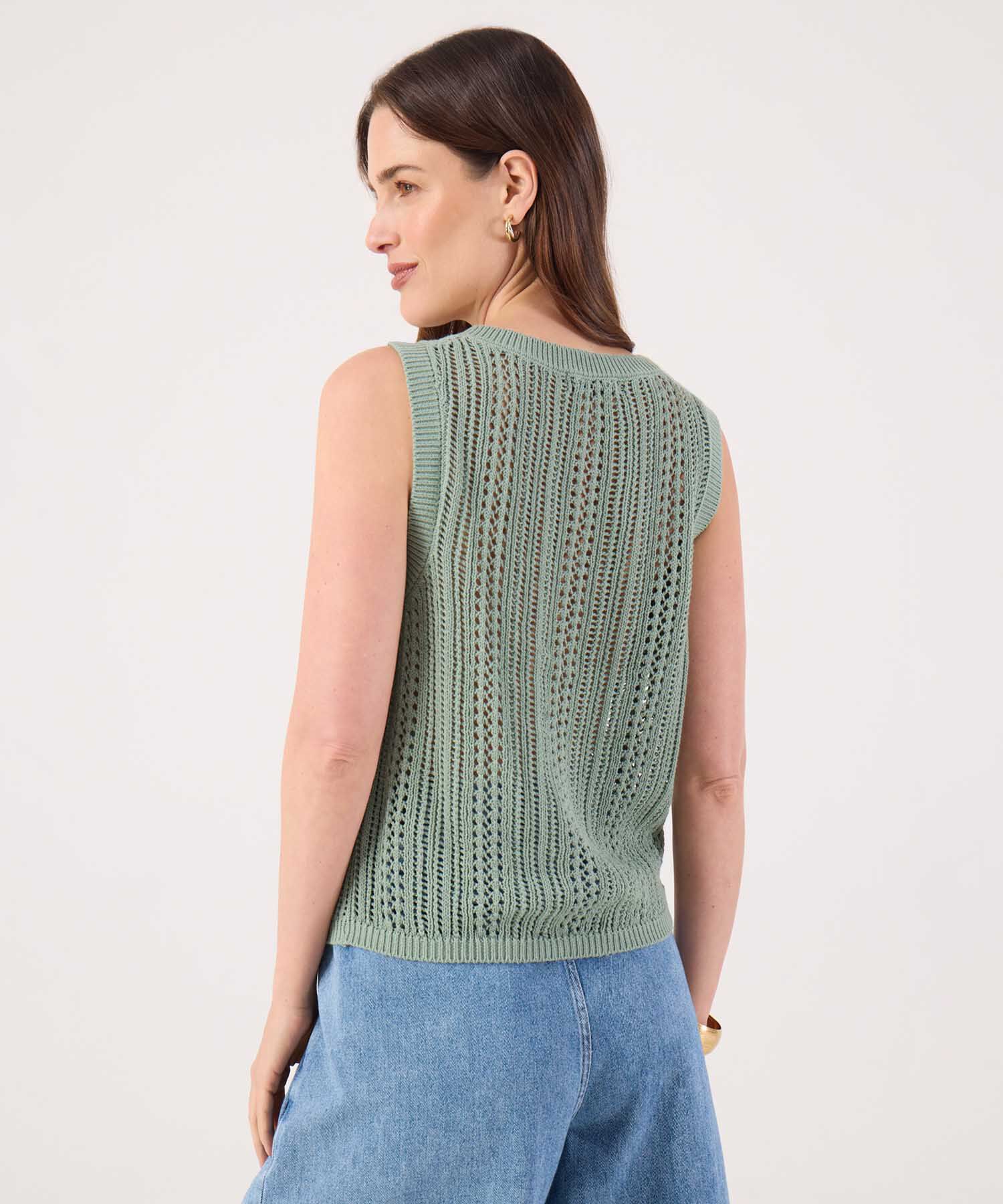 Top Tipo Chaleco Con Textura 