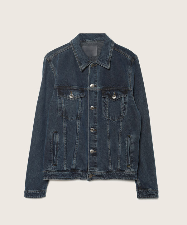 Chaqueta Trucker Tono Azul Oscuro
