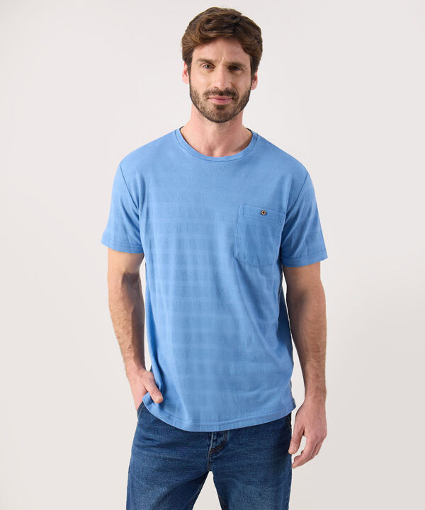 Camiseta Unicolor Con Bolsillo  image number null
