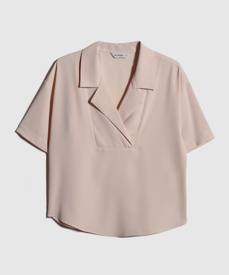 Blusa Unicolor Cuello Resort