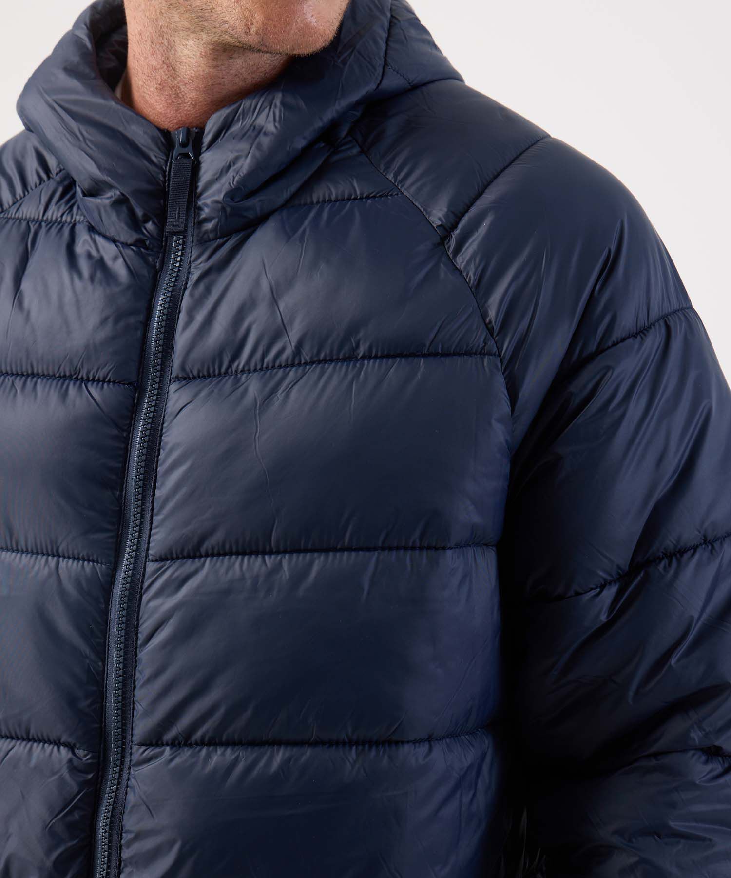 Chaqueta Acolchada Puffer para Hombre con Capota