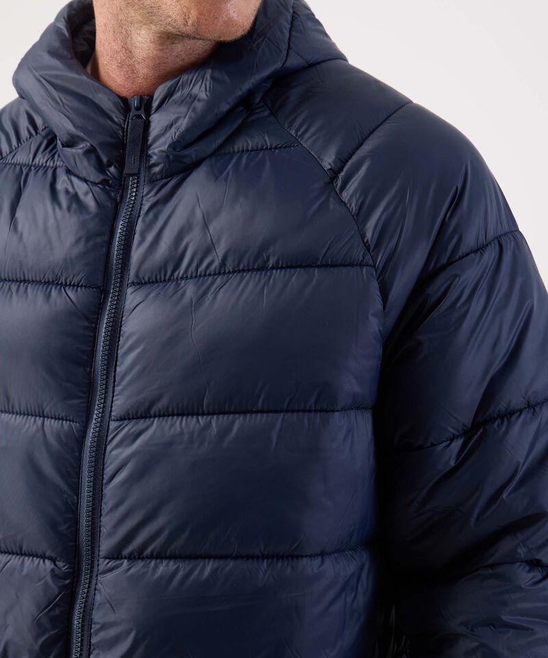 Chaqueta Acolchada Puffer para Hombre con Capota