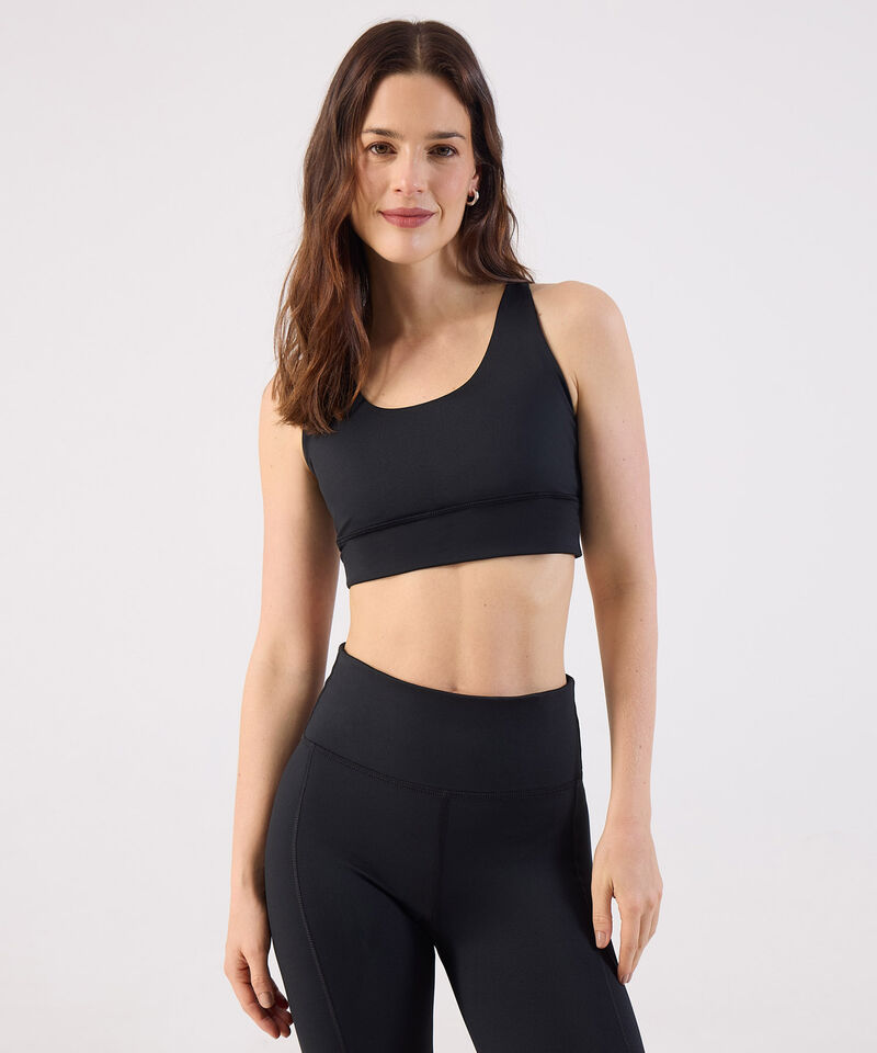 Top Espalda Cruzada Soporte Medio