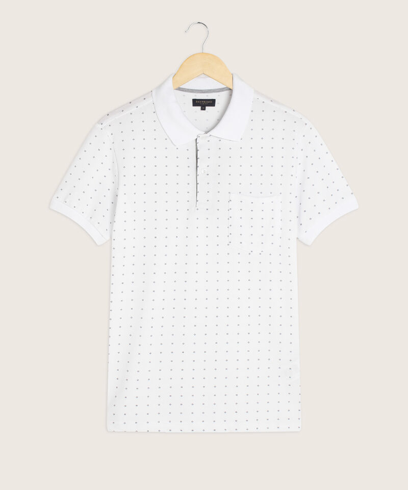 Polo Corte Slim Fit Blanco