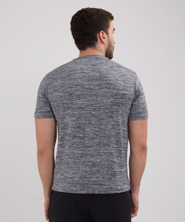 Camiseta Manga Corta Cuello Redondo Jaspe