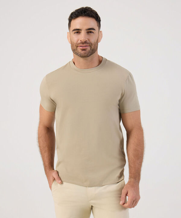 Camiseta B&aacute;sica Cuello Redondo Para Hombre image number null