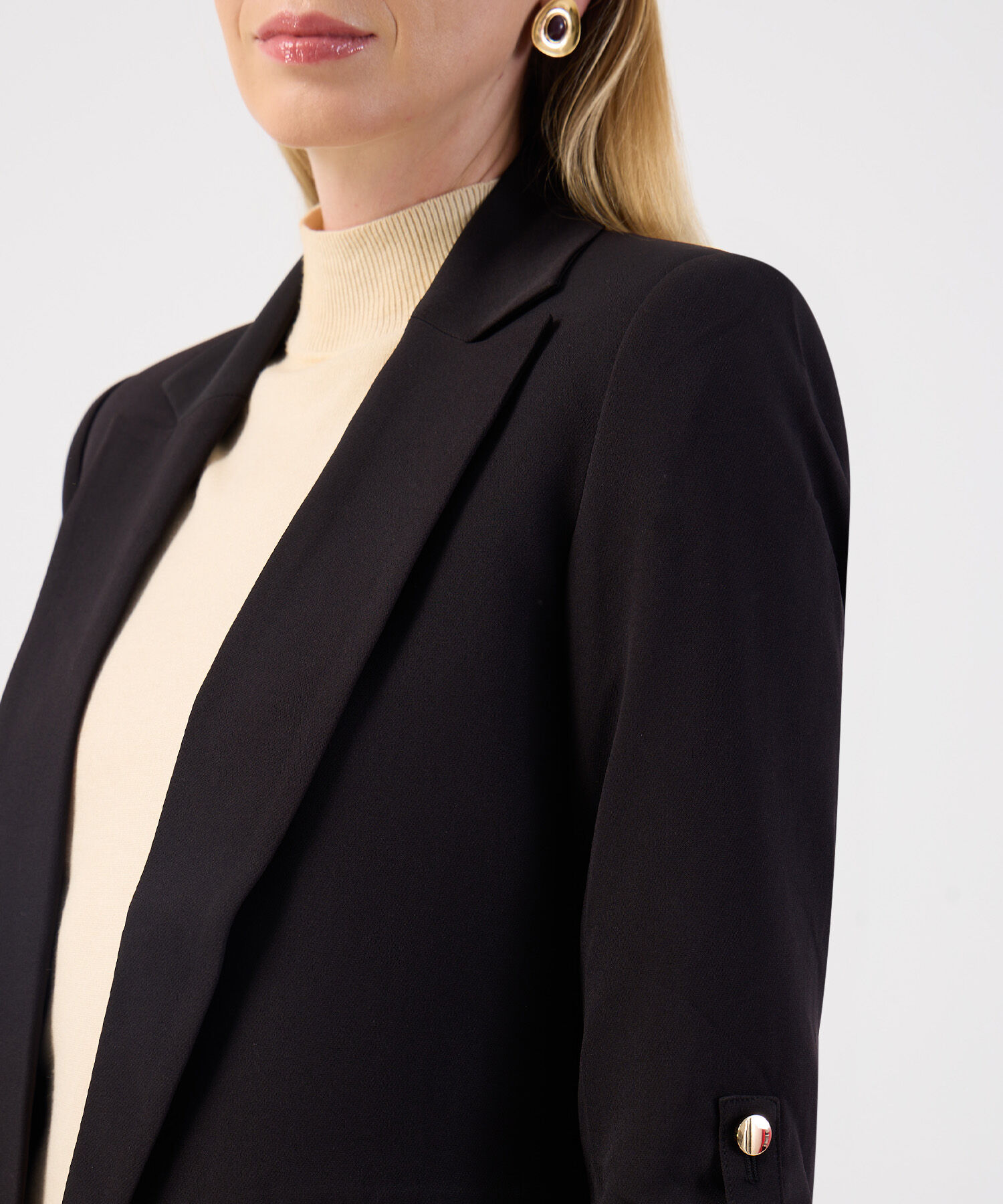 Blazer Abierto de Mangas 3/4