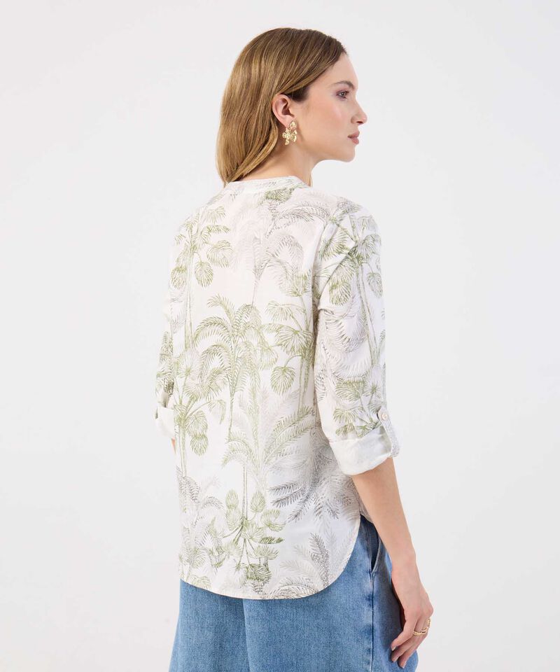 Blusa Para Mujer Estampada Cuello Nerú