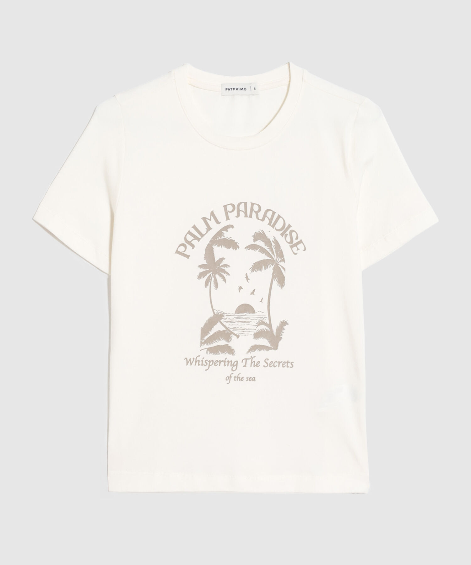 Camiseta Manga Corta Con Estampado