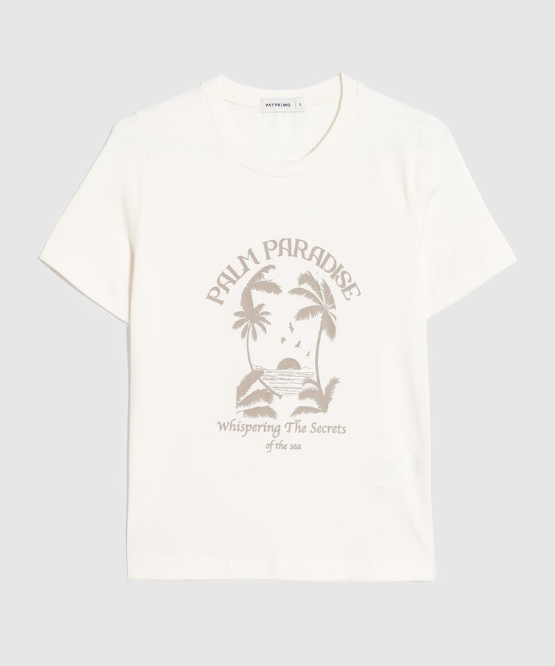 Camiseta Manga Corta Con Estampado