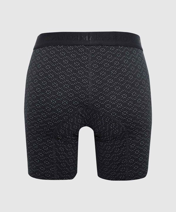 B&oacute;xer Medio Estampado Con El&aacute;stico Para Hombre