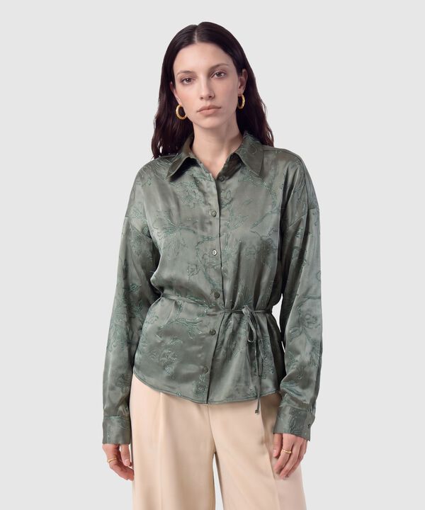 Camisa Amarre En Cintura Para Mujer image number null