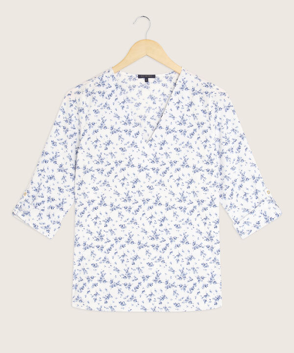 Blusa Estampada Manga ¾