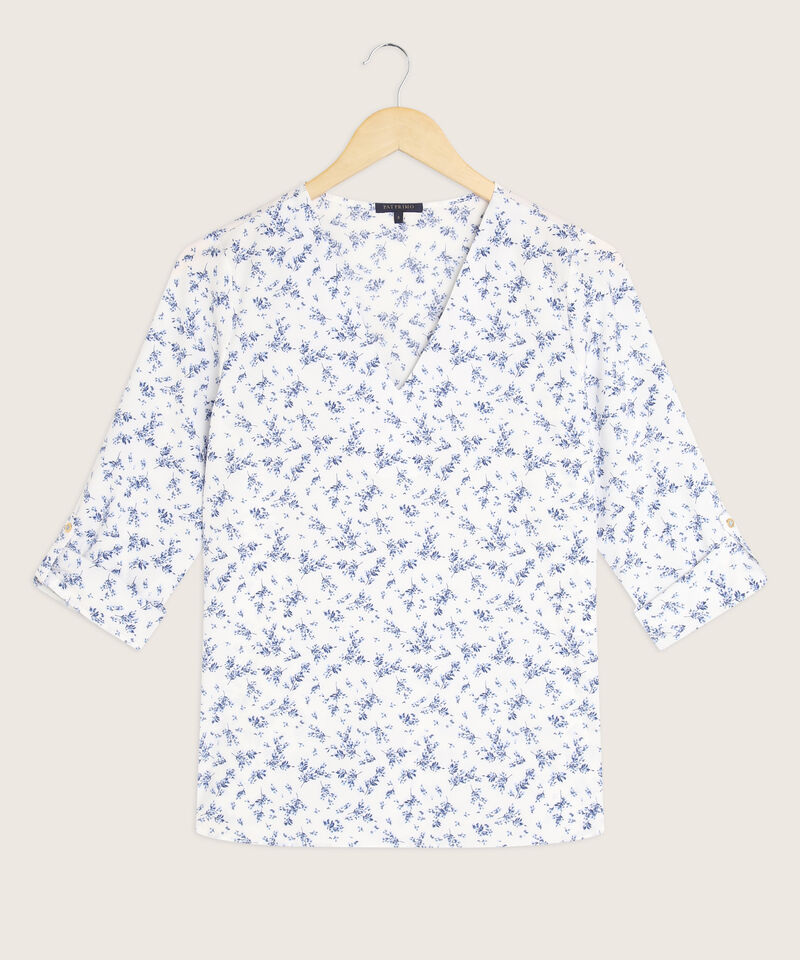 Blusa Estampada Manga ¾