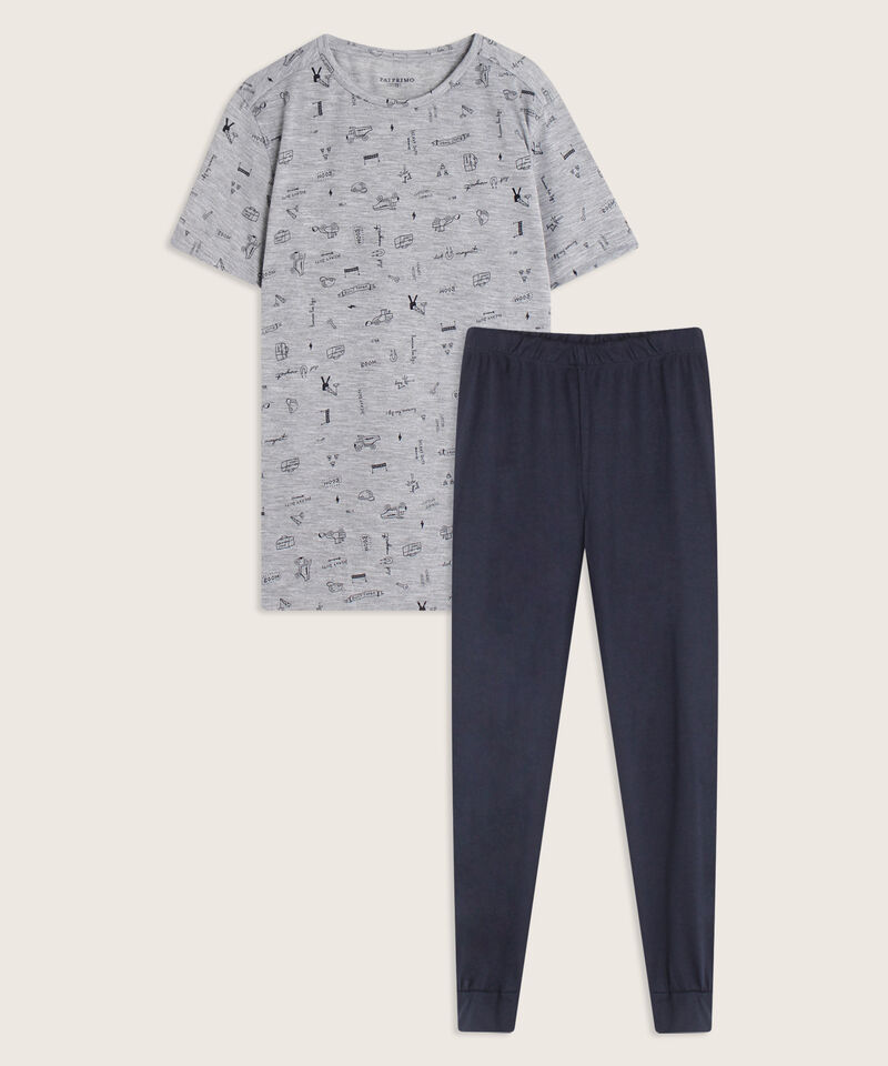 Pijama Corto /Largo. Camiseta Estampada