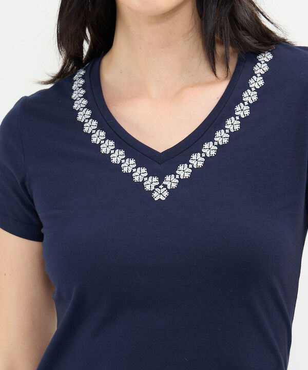 Camiseta Escote en V image number null