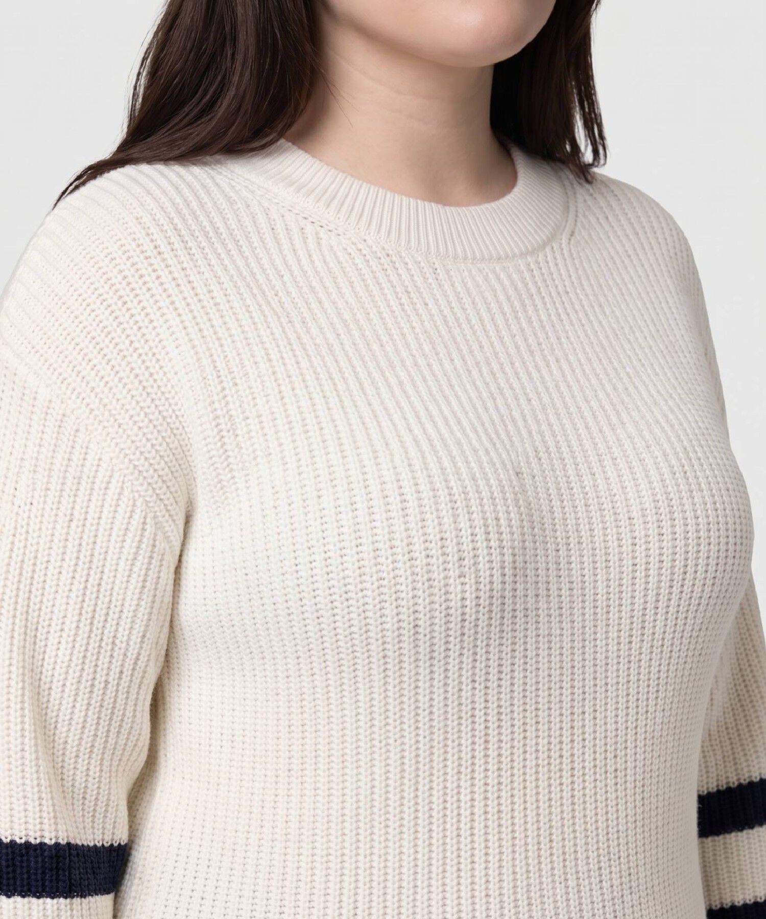 Su&eacute;ter De Punto Con Detalle De Botones Para Mujer Curvy