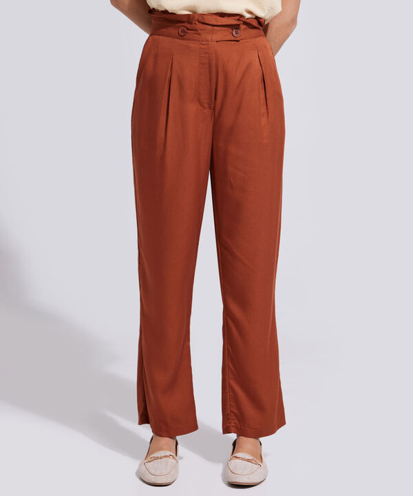 Pantalón Cigarette Unicolor