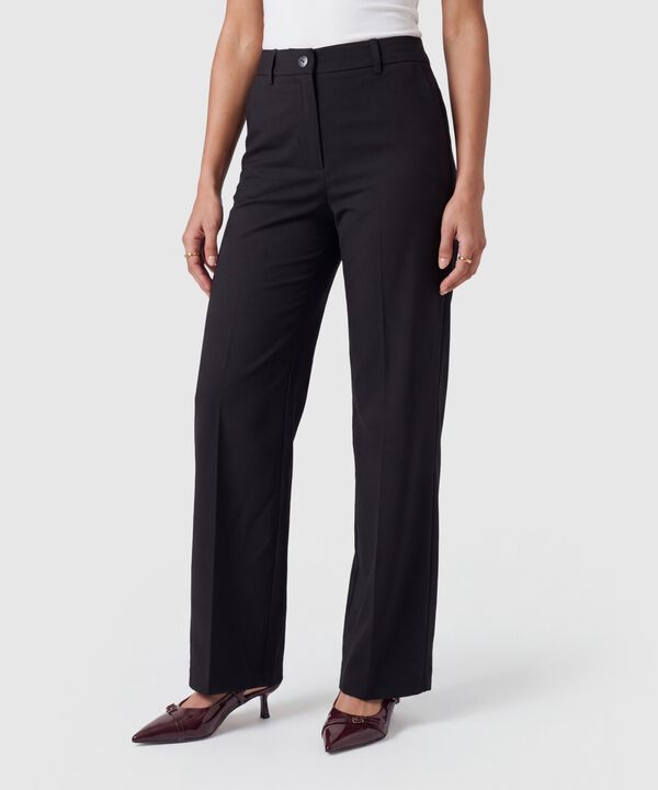 Pantal&oacute;n Bota Ancha Tiro Alto Para Mujer image number null
