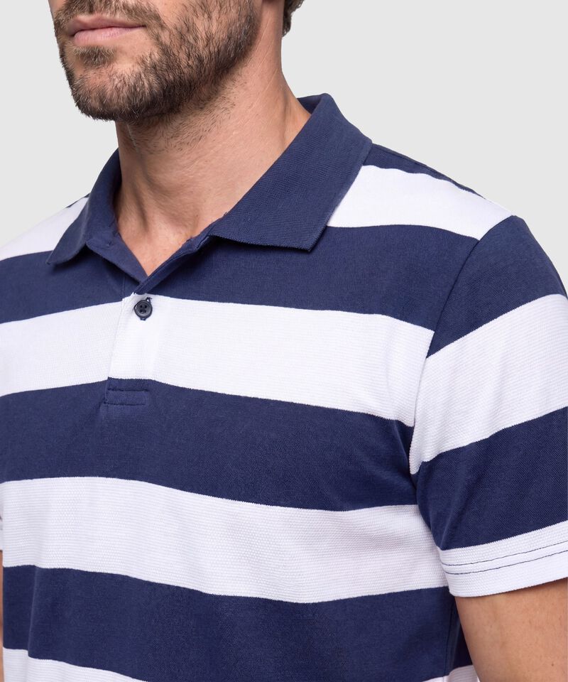 Polo A Rayas Para Hombre
