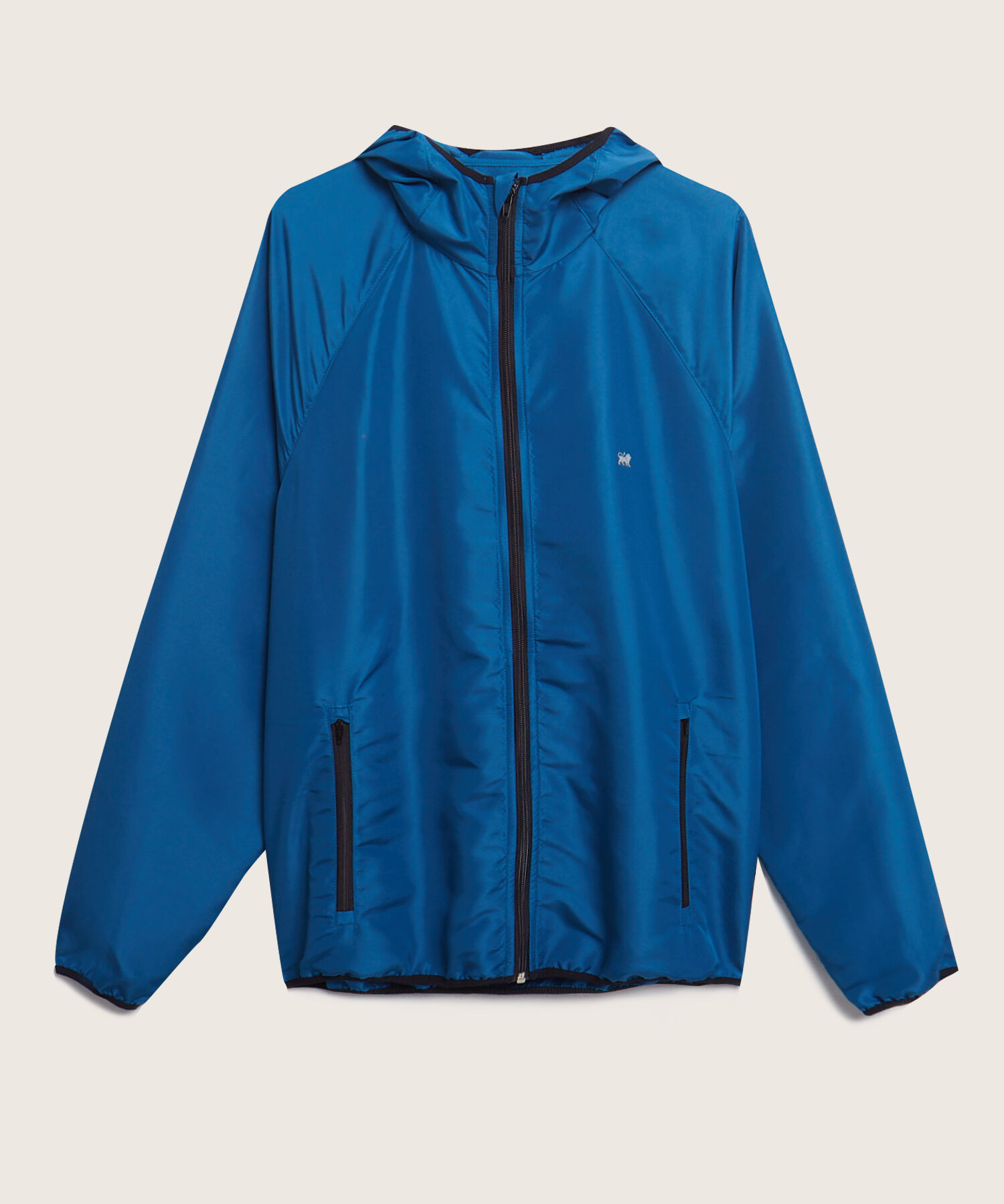 Chaqueta Deportiva Tejido Plano Unicolor, Manga Ranglan