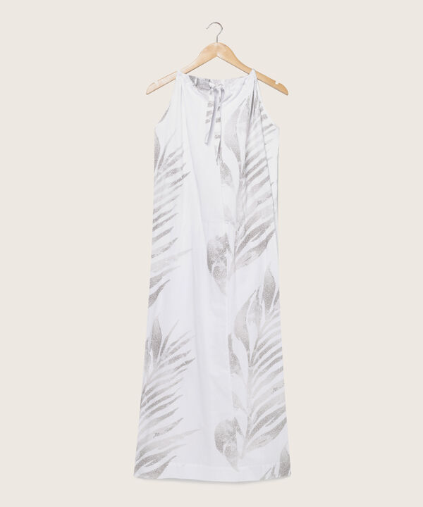 Vestido Estampado Halter Largo Maxi