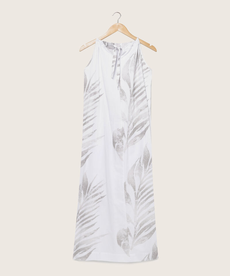 Vestido Estampado Halter Largo Maxi