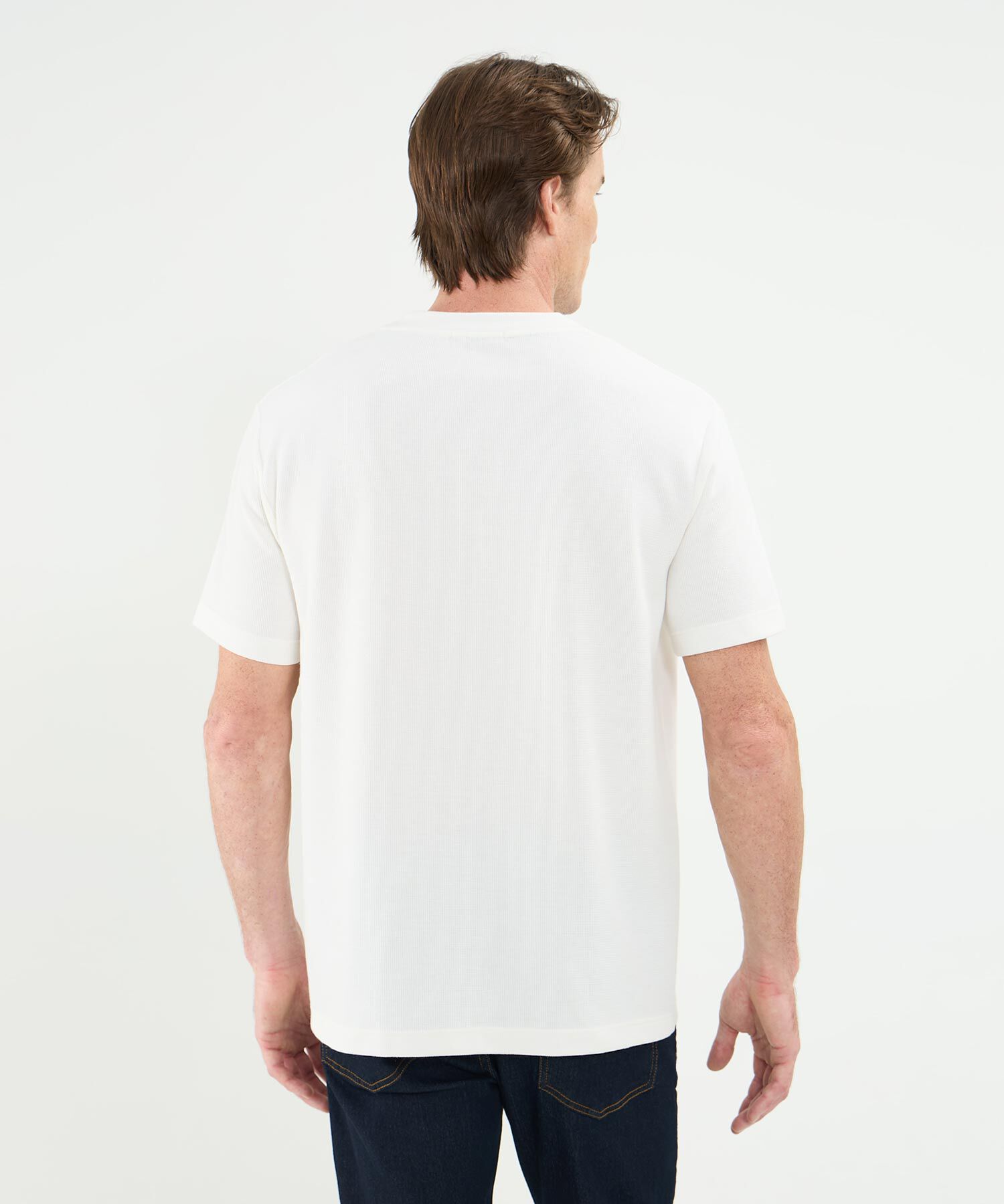 Camiseta Manga Corta Cuello Redondo Unicolor 