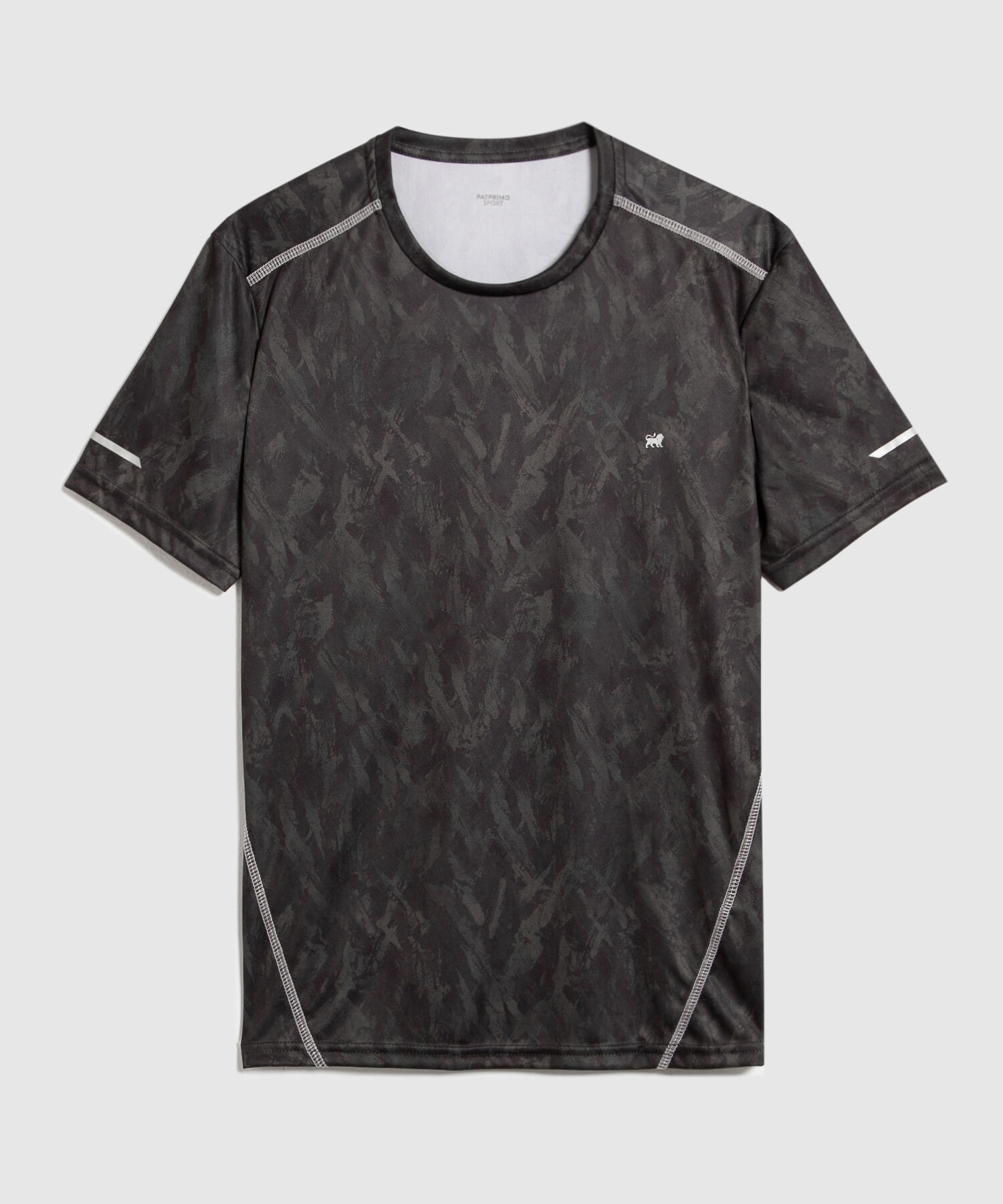 Camiseta Para Hombre, Cuello Redondo, Manga Corta Con Motivos Estampados