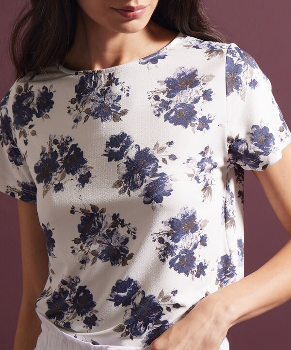 Camiseta Manga Corta Cuello Redondo Estampada image number null