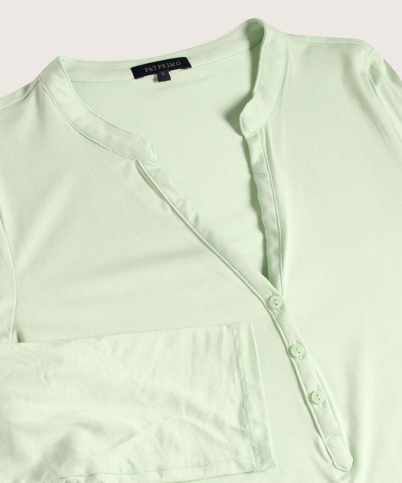 Camiseta unicolor manga larga