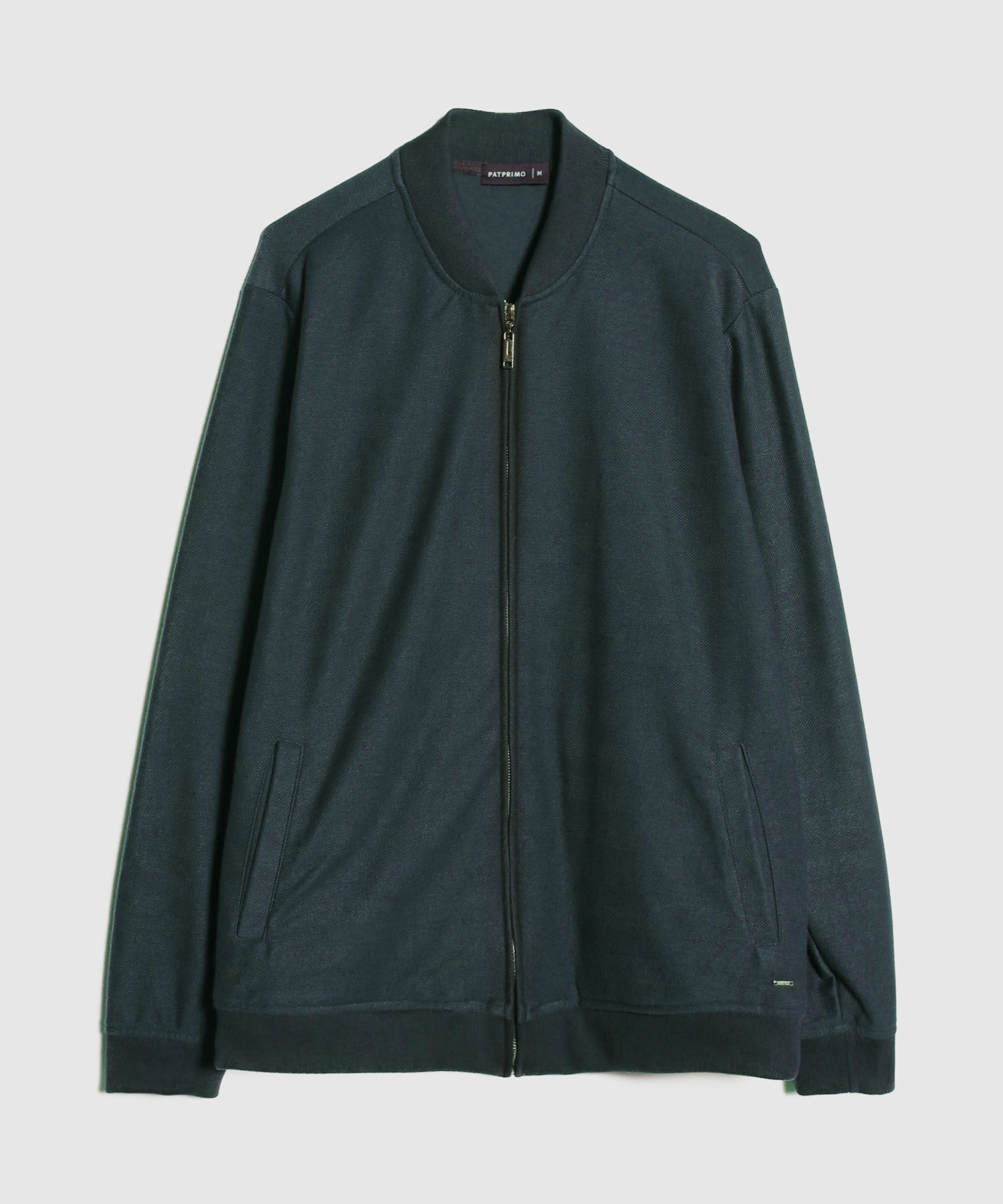 Buzo Bomber Tela Con Textura