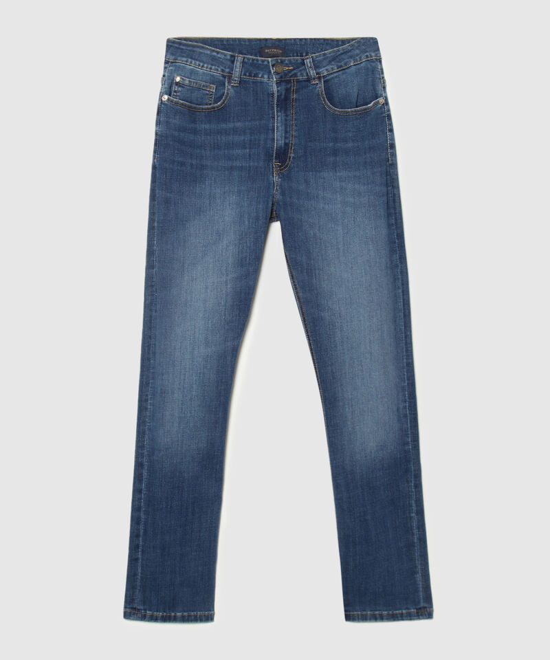 Jean Regular Tono Azul Oscuro.