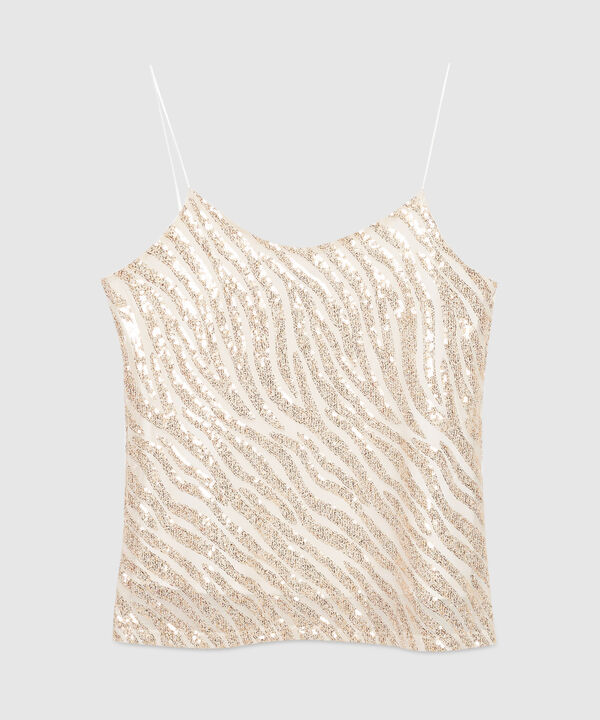 Blusa De Tiras En Tela Fantasía