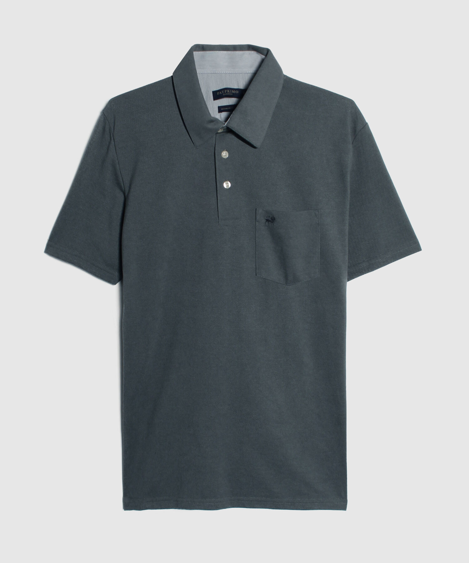 Polo Cuello Duro Con Bolsillo