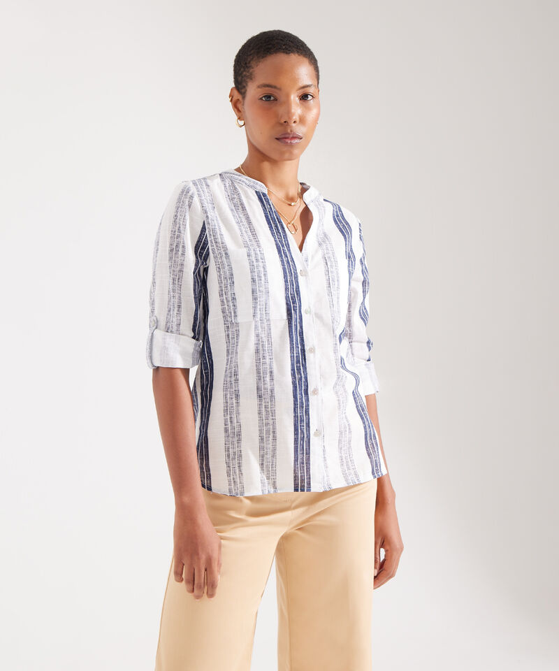 Blusa Manga Larga en Lino