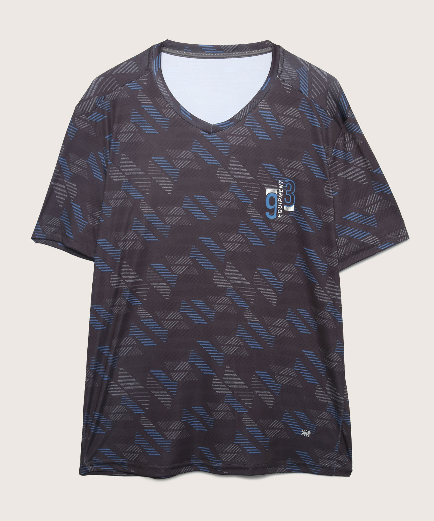 Camiseta Manga Corta, Cuello V Sublimada Con Screen