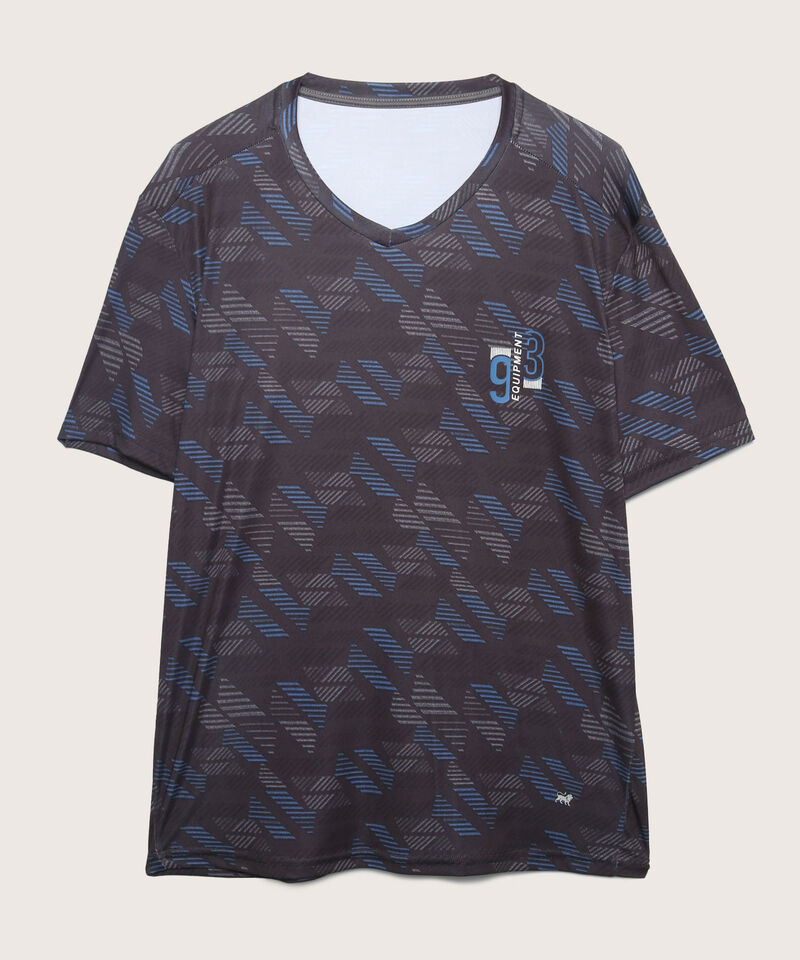 Camiseta Manga Corta, Cuello V Sublimada Con Screen