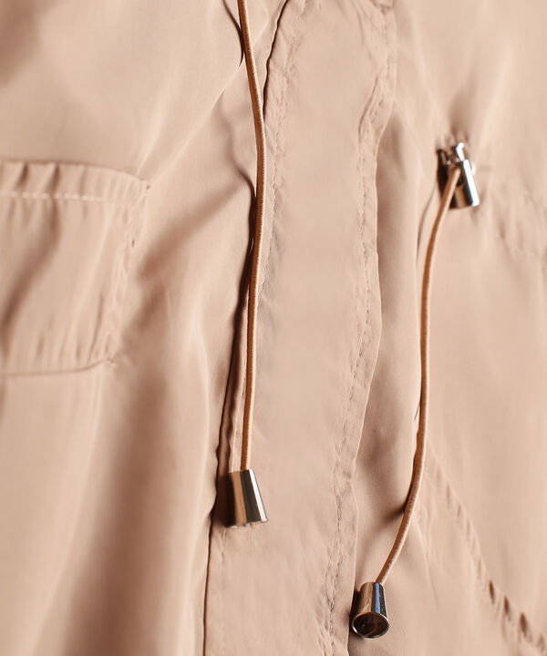 Chaqueta Impermeable Con Capucha Para Mujer Curvy