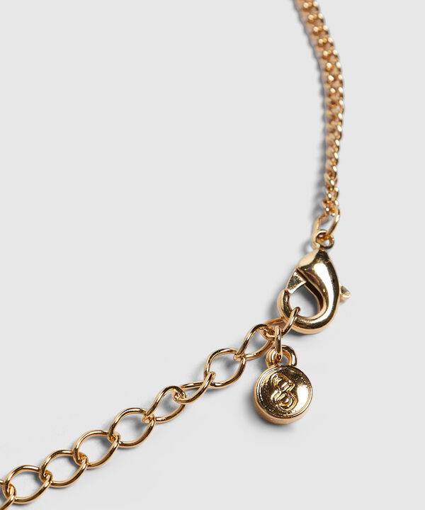 Collar dorado con perlas image number null